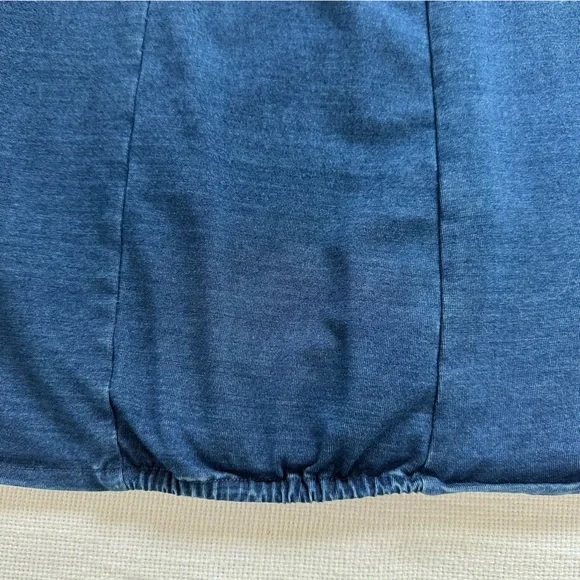 J.Jill Purejill Indigo Blue 2-Piece Pull-on Midi Skirt and Tunic - Picture 12 of 15